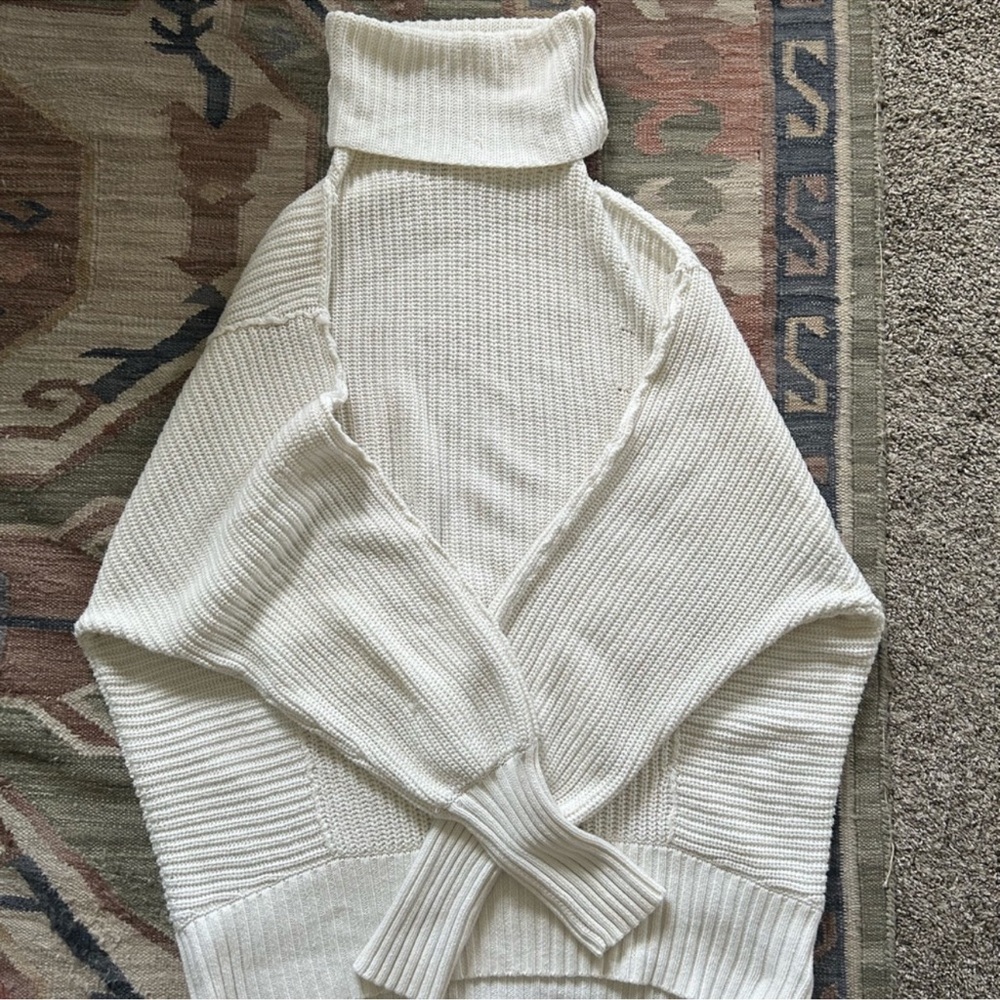FREE PEOPLE HEAVY KNIT OVERSIZED SWEATER/DRESS SZ S